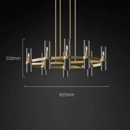 Люстра MT8888-8H antique brass