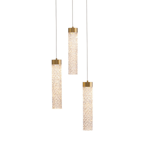 Подвесной светильник MD24030028-3A brass/clear