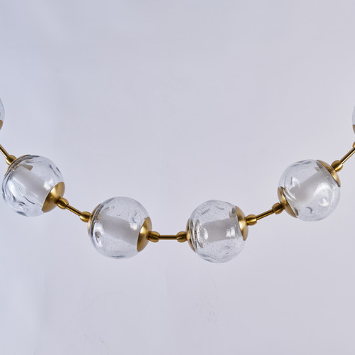 Подвесной светильник OD2437A-16 brass/clear
