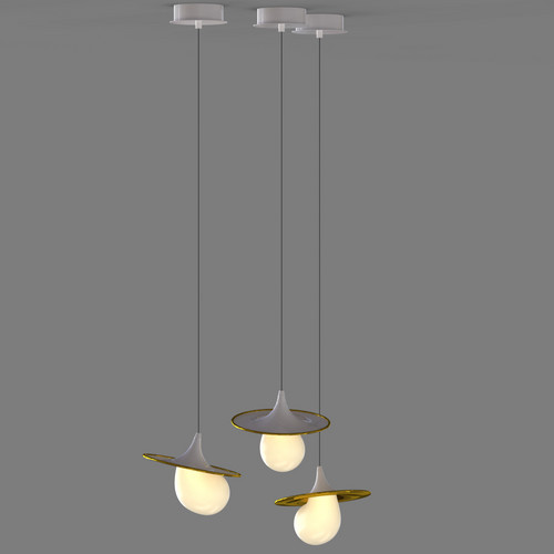Подвесной светильник 10238P/1 gold/white