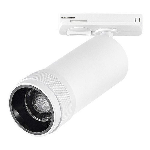 ST385.536.20TRIAC Св-к трек. Zoom Белый LED 1*20W 3000K 1 800Lm Ra 10-55о IP20 D65xH145 220V BASE