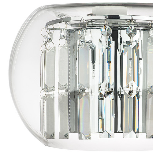 753634 Бра ACQUARIO 3х20W G4 12V ХРОМ хрусталь+стекло