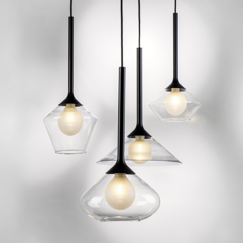 801204 Люстра VETRO 1х6W(led) G9 ЧЕРНЫЙ/ПРОЗРАЧНЫЙ