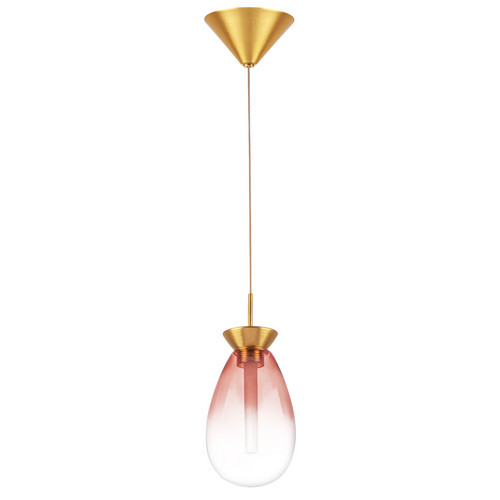 805112 Люстра COLORE LED 1х4W 220LM ЗОЛОТО/РОЗОВЫЙ 3000K