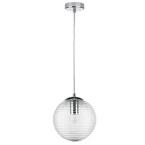 804001 Подвес DISSIMO 1х40W E27 ХРОМ/ПРОЗРАЧНЫЙ