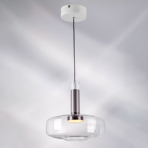792110 Люстра DISCO 6W LED 300LM 120G БЕЛЫЙ/ПРОЗРАЧНЫЙ 3000K