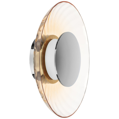 809023 Настенно-потолочный светильник CELESTA LED 24W 600LM ХРОМ/КОНЬЯЧНЫЙ 3000K