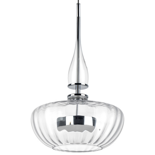 804400 Люстра ASTRA LED 12W 600LM ХРОМ/ПРОЗРАЧНЫЙ 3000K