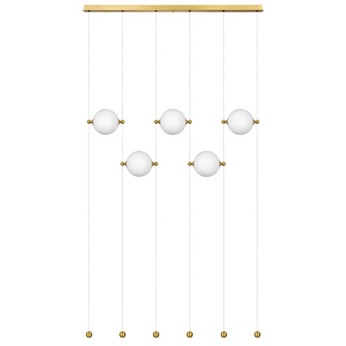 815501 Люстра DAFNE LED 5x8.5W ЛАТУНЬ 3000K