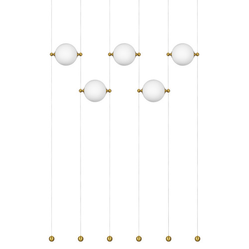 815501 Люстра DAFNE LED 5x8.5W ЛАТУНЬ 3000K