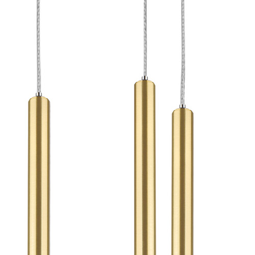L5T747433 Люстра TUBO LED 25W 1500LM 25G ЗОЛОТО 3000K (574723+747433 (5шт)