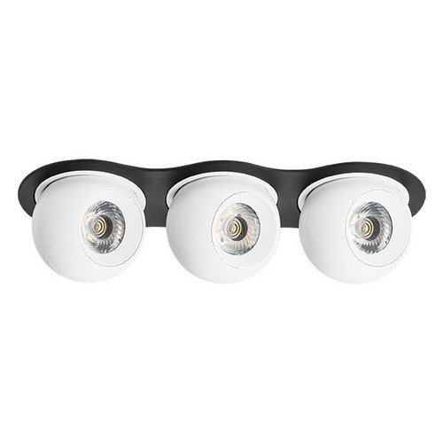 i637626262 Светильник INTERO LED 9W*3 850LM*3 24G ЧЕРНЫЙ/БЕЛЫЙ 3000K (217637+217062+217062+217062)