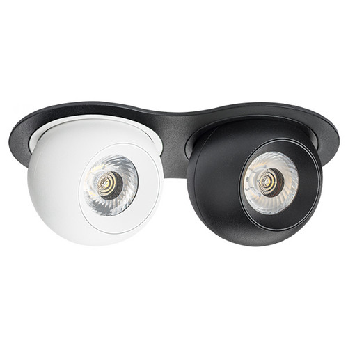i6276474 Светильник INTERO LED 9W*2 850LM*2 24G ЧЕРНЫЙ/БЕЛЫЙ 4000K (217627+217064+217074)