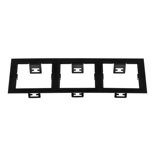 214537 Рамка DOMINO Triple QUADRO MR16 ЧЕРНЫЙ