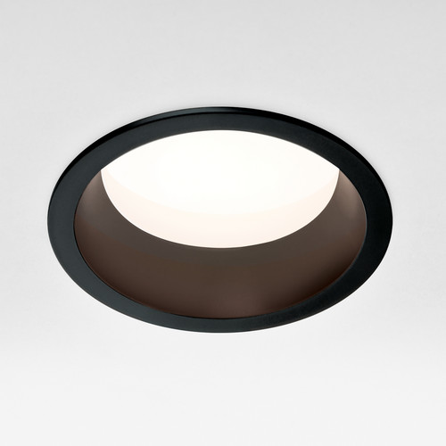 012907 Рамка (светильник) PVC д/LED-модулей 941хх и LED-ламп D50мм PIANO ROUND ЧЕРНЫЙ IP65