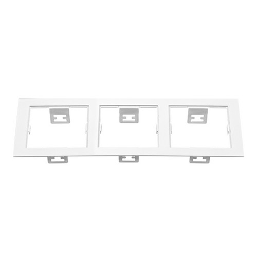 214536 Рамка DOMINO Triple QUADRO MR16 БЕЛЫЙ