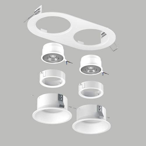 D6560606WMOD Светильник DOMINO ROUND  под LED модуль/лампу МR16 (214656+214606+214606+214006+214006)