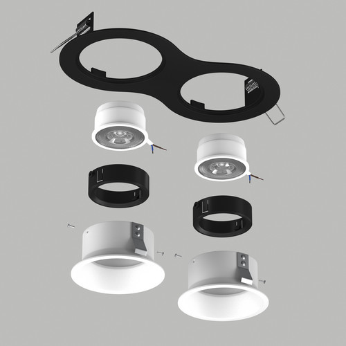 D6270606BMOD Светильник DOMINO ROUND  под LED модуль/лампу МR16 (214627+214606+214606+214007+214007)