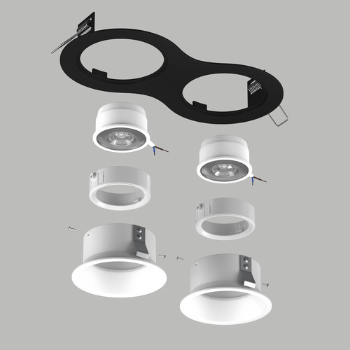 D6270606WMOD Светильник DOMINO ROUND  под LED модуль/лампу МR16 (214627+214606+214606+214006+214006)