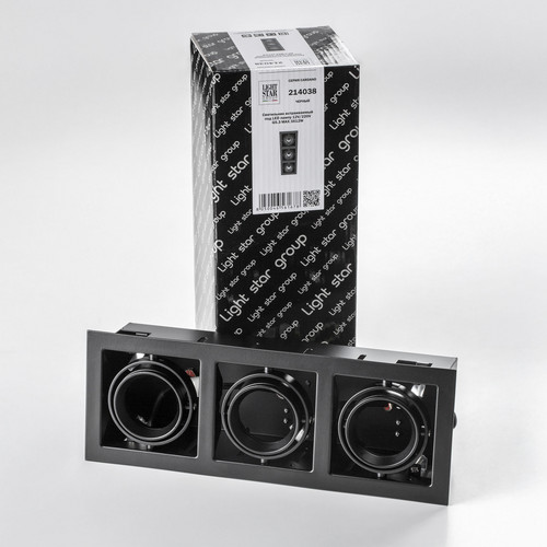 214038 Светильник CARDANO 16Х3 MR16/HP16 ЧЕРНЫЙ