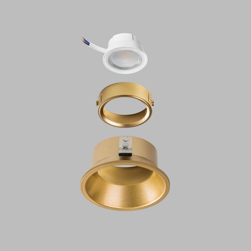 214003 Кольцо фиксации DOMINO под лампу/модуль D50mm д/21450х-21460х ЗОЛОТО