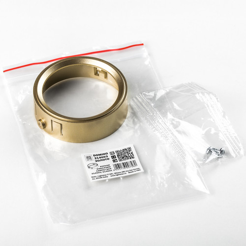 214003 Кольцо фиксации DOMINO под лампу/модуль D50mm д/21450х-21460х ЗОЛОТО