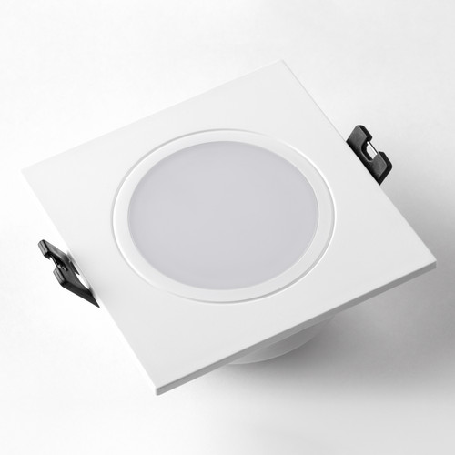 012816 Рамка (светильник) PVC д/LED-модулей 941хх и LED-ламп D50мм PIANO QUAD БЕЛЫЙ IP65