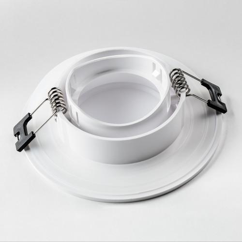 012806 Рамка (светильник) PVC д/LED-модулей 941хх и LED-ламп D50мм PIANO ROUND БЕЛЫЙ IP65