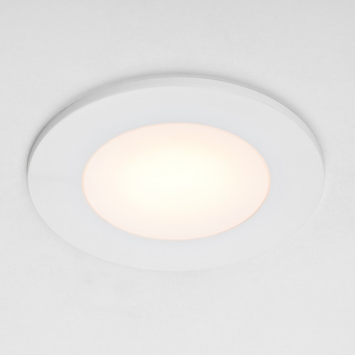 012916 Рамка (светильник) PVC д/LED-модулей 941хх и LED-ламп D50мм PIANO ROUND БЕЛЫЙ IP65