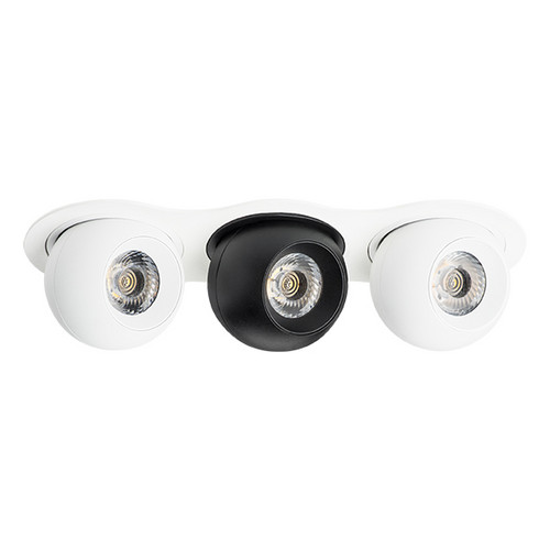i636647464 Светильник INTERO LED 9W*3 850LM*3 24G БЕЛЫЙ/ЧЕРНЫЙ 4000K (217636+217064+217074+217064)