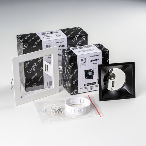 D51607WMOD Светильник DOMINO QUADRO под LED модуль/лампу МR16 (214516+214507+214006)