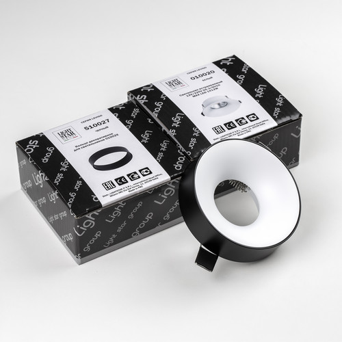 L01002027 Светильник LEVIGO MR16/HP16 БЕЛЫЙ/ЧЕРНЫЙ МАТОВЫЙ (010020+510027)