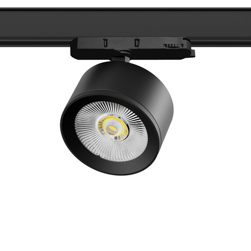 A5537QT Светильник ALTA PRO для трековой системы Quattro LED 15W 1700LM 36G ЧЕРНЫЙ 3000K с адаптером (215537 + 594037)