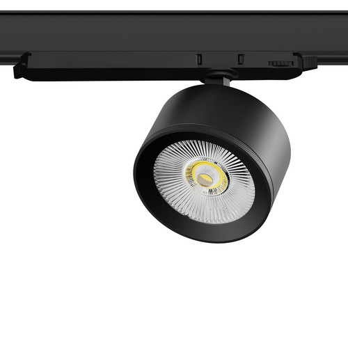 A5537DALI Светильник ALTA PRO для трековой системы Quattro с управлением DALI LED 15W 1700LM 36G ЧЕРНЫЙ 3000K с адаптером (215537 + 594067)