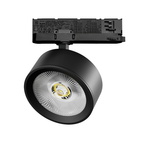 A5647QT Светильник ALTA PRO для трековой системы Quattro LED 30W 3510LM 36G ЧЕРНЫЙ 4000K с адаптером (215647 + 594047)