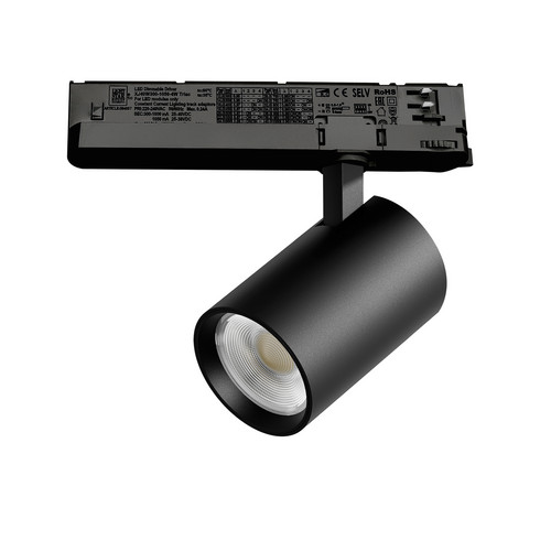 A5237TRIAC Светильник ALTA BASE для трековой системы Quattro с управлением TRIAC LED 24W 3040LM 24G ЧЕРНЫЙ 3000K с адаптером (215237 + 594057)