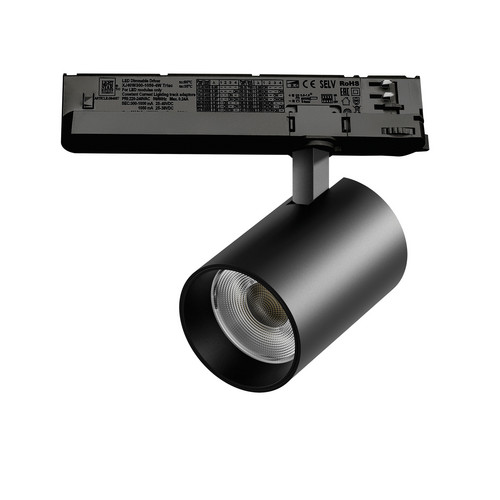 A5347TRIAC Светильник ALTA BASE для трековой системы Quattro с управлением TRIAC LED 30W 3525LM 24G ЧЕРНЫЙ 4000K с адаптером (215347 + 594057)