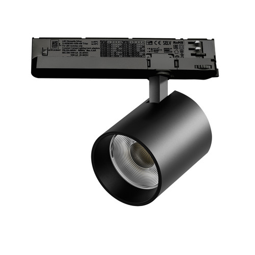 A5437TRIAC Светильник ALTA BASE для трековой системы Quattro с управлением TRIAC LED 35W 3176LM 24G ЧЕРНЫЙ 3000K с адаптером (215437 + 594057)