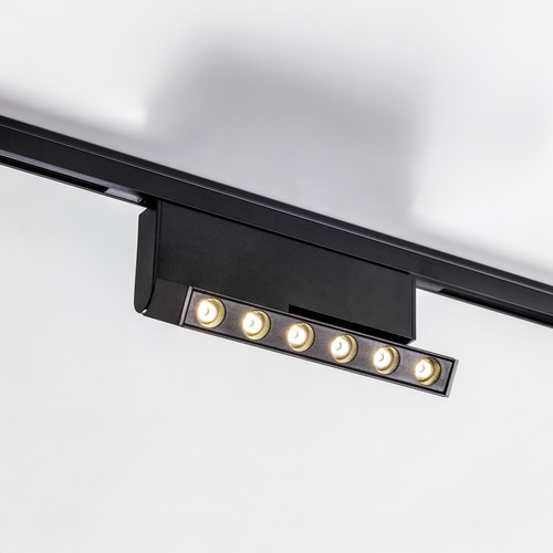 206947 Светильник линейный поворотный 24V д/трека LINEA LED 6W 500LM 30G ЧЕРНЫЙ 4000K