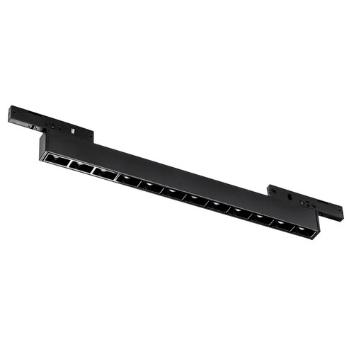 266637 Светильник 24V д/1-фазн трека LINEA LED 12W 1100LM 36G ЧЕРНЫЙ 3000K
