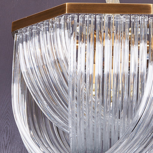 Люстра Murano L9 brass/clear