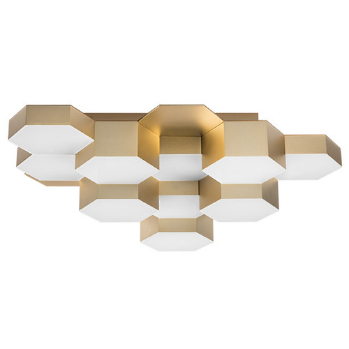 750123 Люстра потол FAVO LED-60W 2880LM ЗОЛОТО 4000K