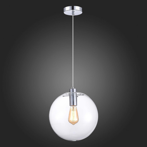 SL1056.123.01 Подвес ST-Luce Хром/Прозрачный E27 1*60W NOOR