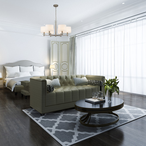 Escada 641/6PL E14*60W Satin nickel