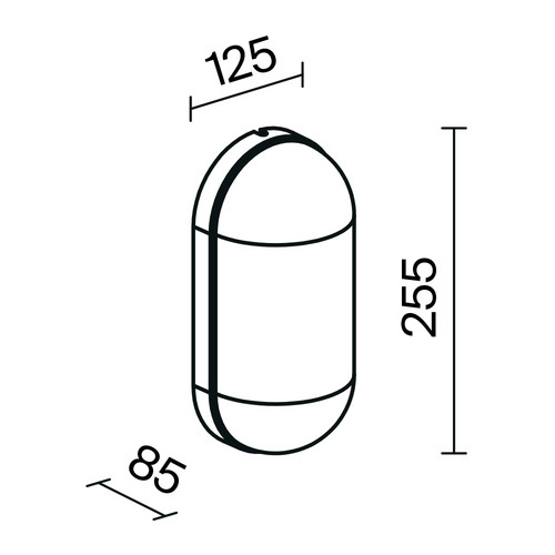 Уличный настенный светильник Outdoor O449WL-01GF