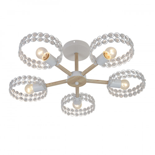 Escada 679/5P E27*60W White/Wood