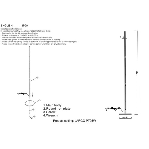 LARGO PT25W BLACK