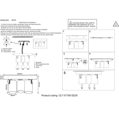 CLT 017W3 D230 WH