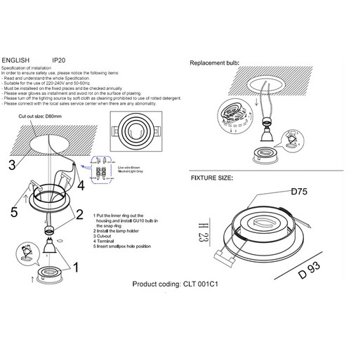 CLT 001C1 WH