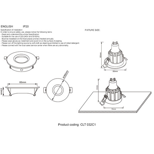 CLT 032C1 WH